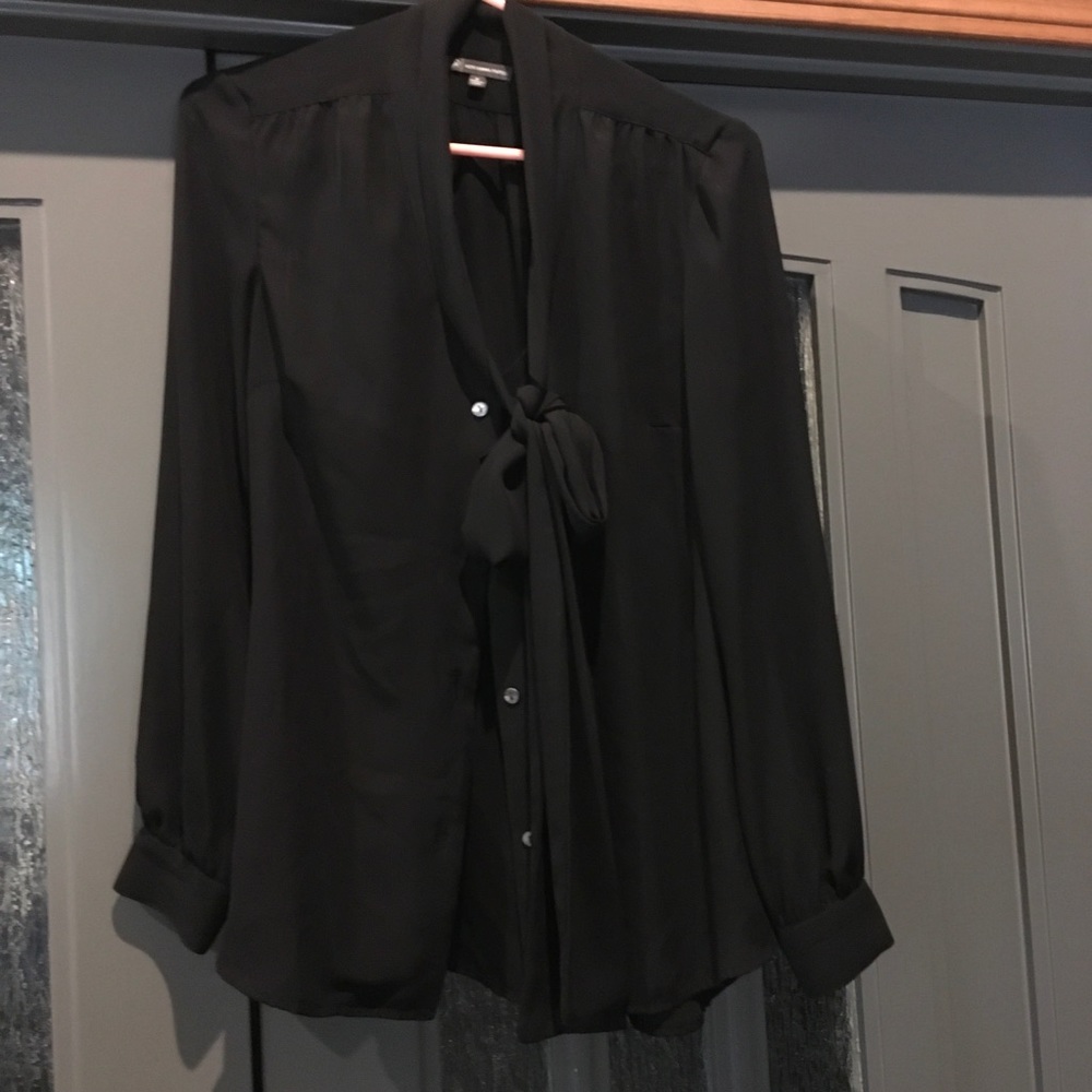 Black long sleeve blouse